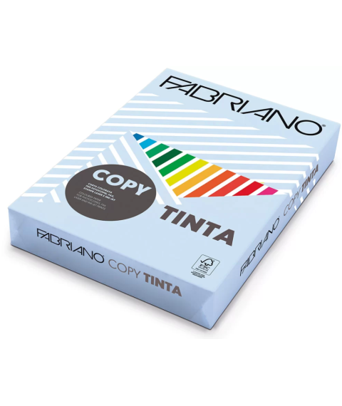 Hîrtie colorată A4 FABRIANO Tinta Celeste, 160 gr/m2, 250 foi, pastel, albastru 
